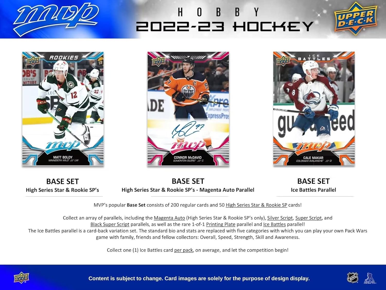 2022-23 Upper Deck NHL MVP Hobby - Sports Cards Europe