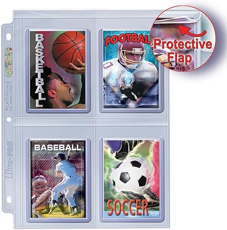 Ultra Pro Platinum Page 4-Pocket Secure for Toploaders - Sports Cards Europe