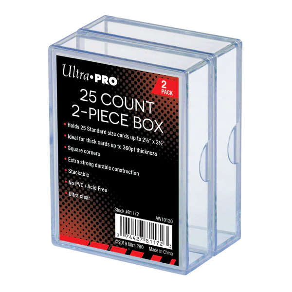 Ultra Pro Cardbox 25ct 2-pieces 2-pack - Sports Cards Europe