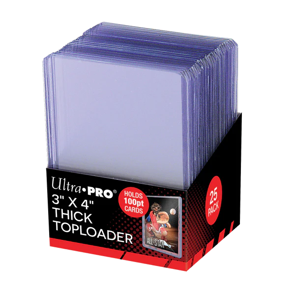 Ultra Pro Toploader 3x4" 100pt super thick cards - Sports Cards Europe