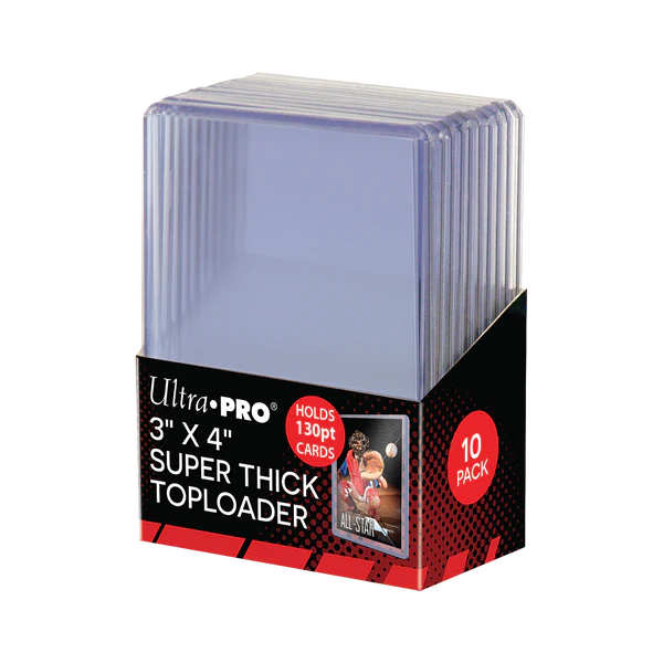 Ultra Pro Toploader 3x4" 130pt (10 per pack) - Sports Cards Europe