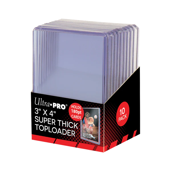 Ultra Pro Toploader 3x4" 180pt (10 per pack) - Sports Cards Europe