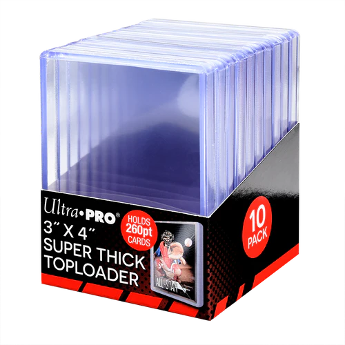 Ultra Pro Toploader 3x4" 260pt (10 per pack) - Sports Cards Europe