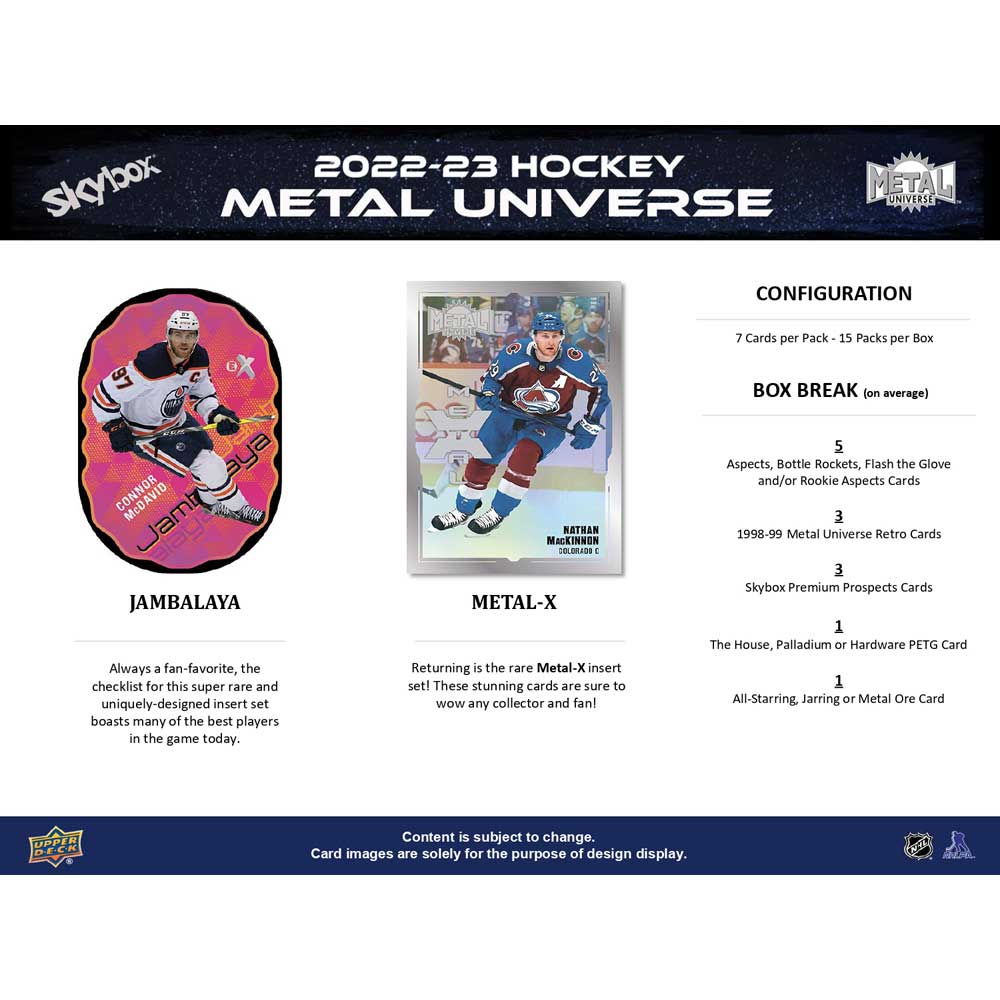 2022-23 Upper Deck NHL Skybox Metal Universe Hobby - Sports Cards Europe