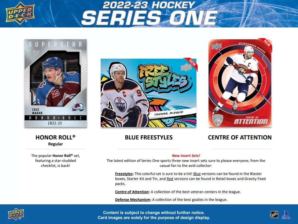 2022-23 Upper Deck NHL Series 1 Tin - Sports Cards Europe