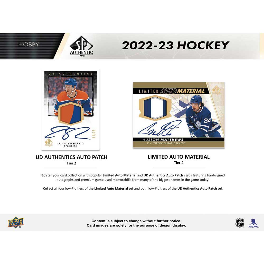 2022-23 Upper Deck NHL SP Authentic Hobby - Sports Cards Europe