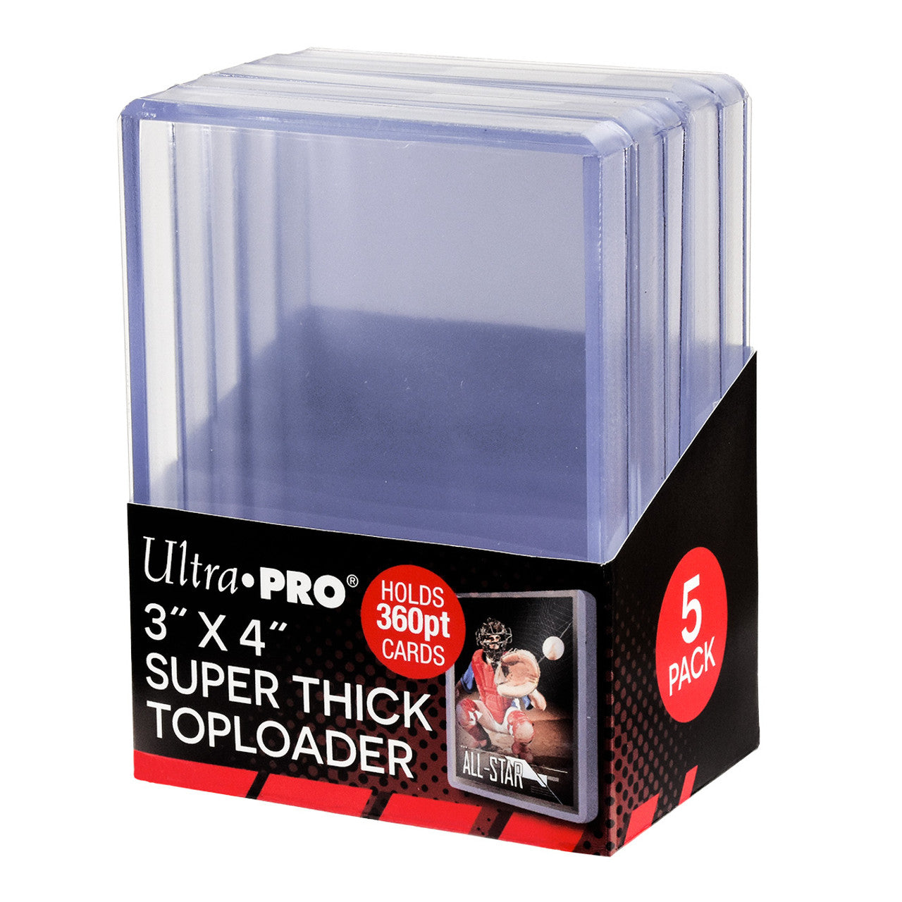 Ultra Pro Toploader 3x4" 360pt (5 per pack) - Sports Cards Europe