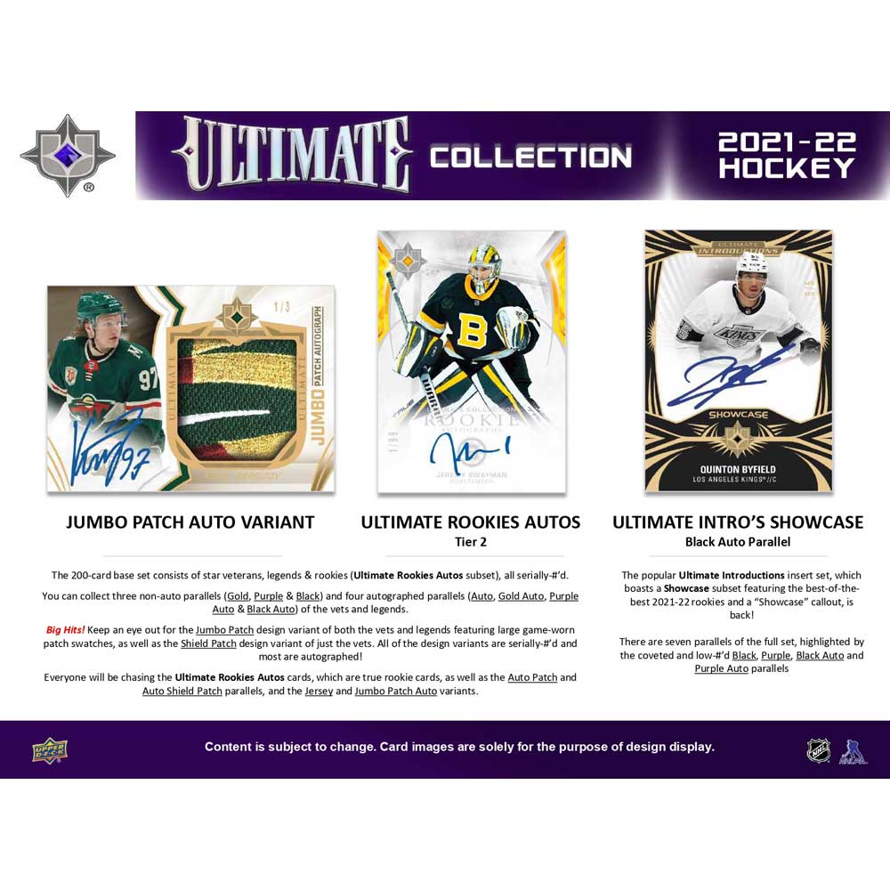 2021-22 Upper Deck NHL Ultimate Collection - Sports Cards Europe