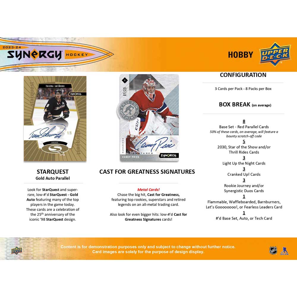 2023-24 Upper Deck NHL Synergy Hobby - Sports Cards Europe